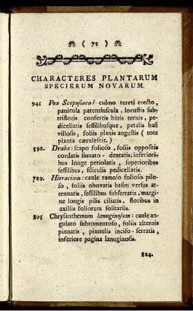 Characteres Plantarum Specierum Novarum