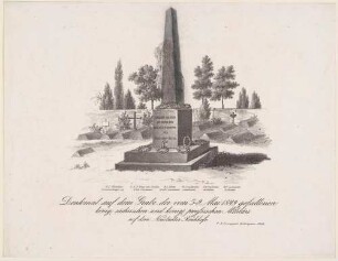 Denkmal für die im Mai 1849 beim Maiaufstand in Dresden gefallenen Soldaten auf dem Inneren Neustädter Friedhof
