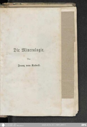 Die Mineralogie