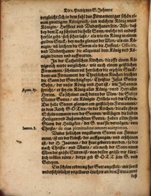 S[ank]t Johannes Predigen