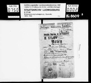 Versorgung mit Lebensmitteln, Brennmaterial; Einrichten einer Anstaltsbäckerei