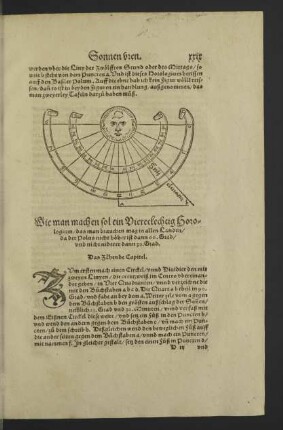 Wie man machen sol ein Viereckechtig Horologium ... Das Zähende Capitel.