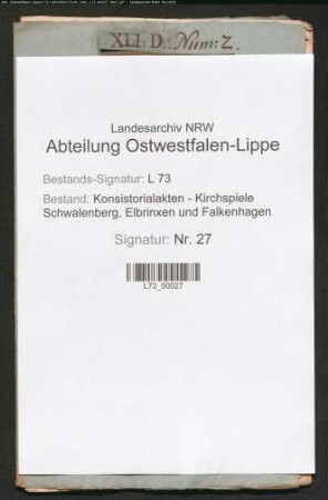 Reverse der Pastoren