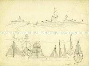 Segel- und Kriegsschiffe