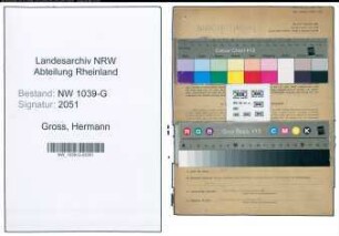 Entnazifizierung Hermann Gross , geb. 09.03.1898 (Stadtbeamter)