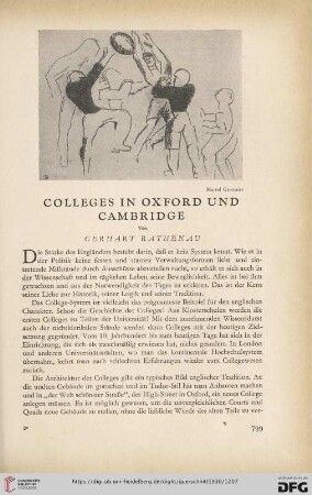 Colleges in Oxford und Cambridge