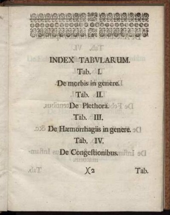 Index Tabularum.