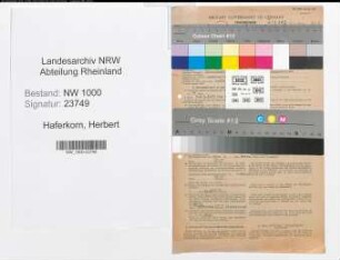 Entnazifizierung Herbert Haferkorn, geb. 27.11.1905 (Kaufm.Angest.)