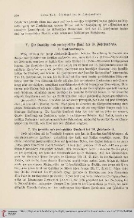 V. Die spanische und portugiesische Kunst des 16. Jahrhunderts