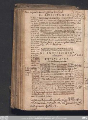 De Inofficioso testamento. Titulus XVIII.