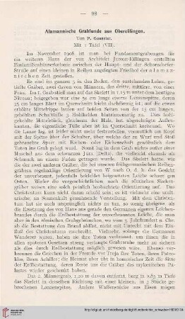 Alamannische Grabfunde aus Obereßlingen