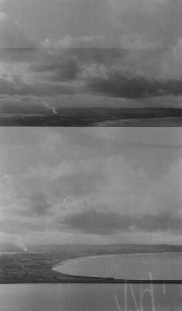 Blick auf "Bluff" und Durban Point : Blick vom Leuchtturm auf die "Bluff" genannte Landzunge und den dahinter liegenden Stadtteil Durban Point