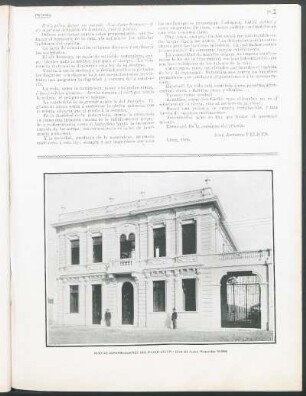 [Fotografía de] Nuevas construcciones del Paseo Colón - Casa del doctor Wenceslao Molina