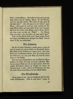 Der Heimweg