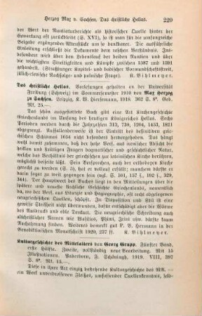 229-230 [Rezension] Grupp, Georg, Kulturgeschichte des Mittelalters, 5. Band