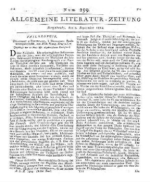 Krug, W. T.: Fundamentalphilosophie u.s.w. (Beschluß der in Num. 258 abgebrochenen Recension.)