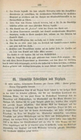 523-530 Literarische Uebersichten und Anzeigen