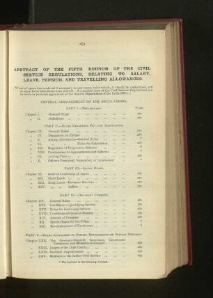 Abstract of Civil Service Regulations