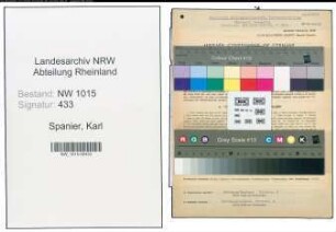 Entnazifizierung Karl Spanier , geb. 11.06.1881 (Betriebsleiter)