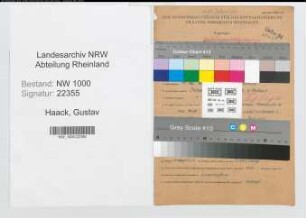 Entnazifizierung Gustav Haack, geb. 11.05.1903 (Arbeiter)