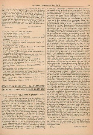 213-214 [Rezension] Latourette, Kenneth Scott, A history of Christianity