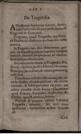 Cap. X. De Tragoedia