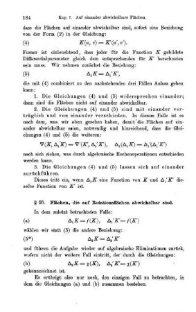 § 95. Flächen, die auf Rotationsflächen abwickelbar sind.