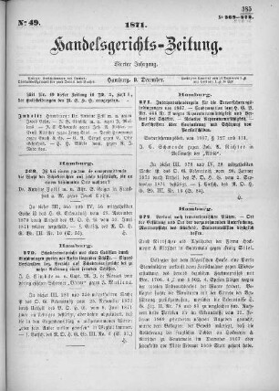 No. 49. 9. Dezember 1871