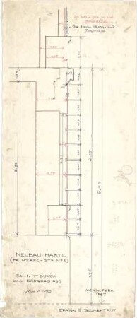 Pfann, Paul; München, Prinzregentenstr. 8; Haus Hartl - EG (Schnitt)