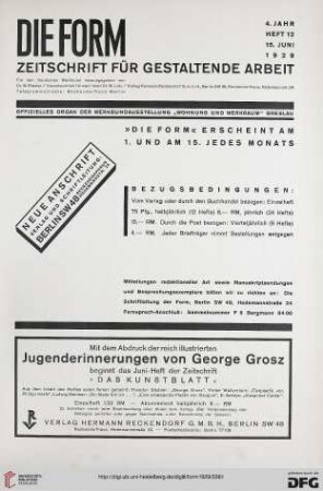 Heft 12 (15. Juni 1929)