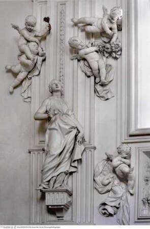 Personifikationen der Tugenden, Ignudi und Amoretten, Penitentia