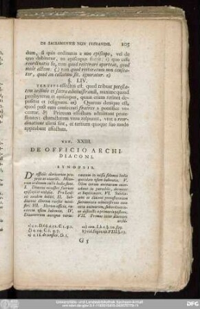 Tit. XXIII. De Officio Archidiaconi.