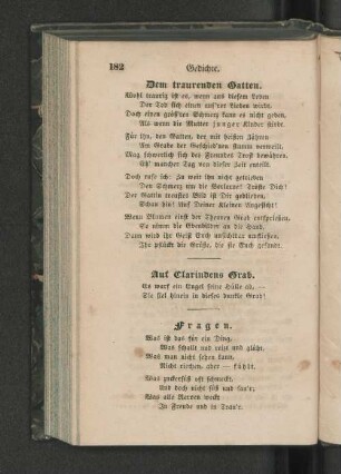 Dem trauernden Gatten.