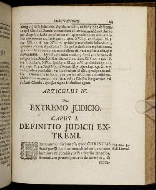 Articulus IV. De Extremo Judicio.