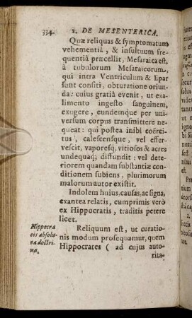1. De Mesenterica