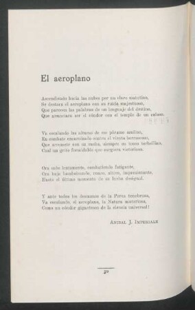 El aeroplano