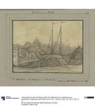 Dorotheen-Stadt. Die Cattunbleichen und Monbijoux am Weidendam. Regierung Fried Wilhelm des III. 1822