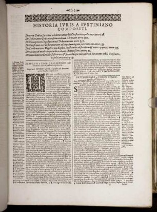 Historia Iuris A Iustiniano Compositi.