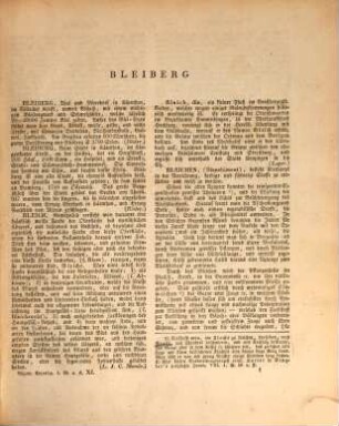 Allgemeine Encyklopädie der Wissenschaften und Künste : in alphabetischer Folge, [1],11. Bleiberg - Bonzen