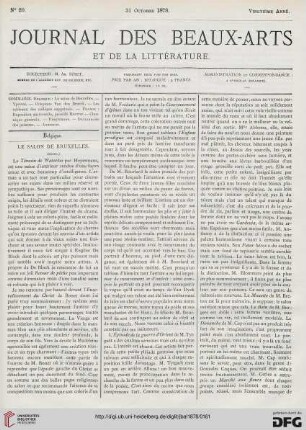 Nr. 20 (31 Octobre 1878)