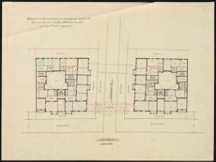 Wettbewerb für ein Torgebäude auf dem Gelände der Bau-Aktiengesellschaft, Berlin-Steglitz: Grundriss 1:200
