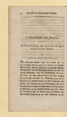 A) Länderbestand und physische Beschaffenheit dieser Länder