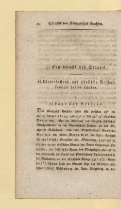 A) Länderbestand und physische Beschaffenheit dieser Länder