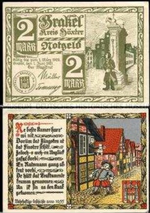 Brakel, Notgeldserie, 2 Mark