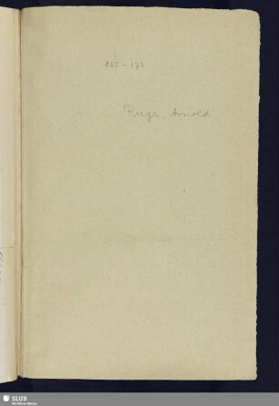 165-170. Ruge, Arnold