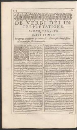 De Verbi Dei Interpretatione, Liber Tertius.