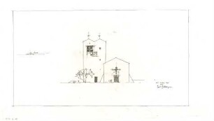 Gsaenger, Gustav; München - Neuhausen; Ev. Kirche - Variante (Ansicht)