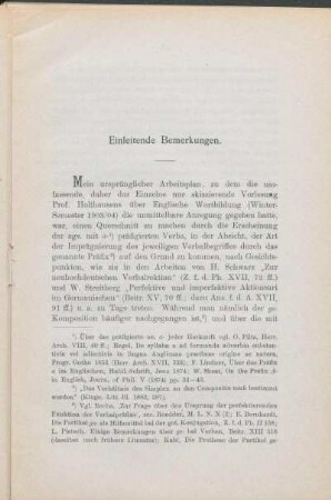 Einleitende Bemerkungen.