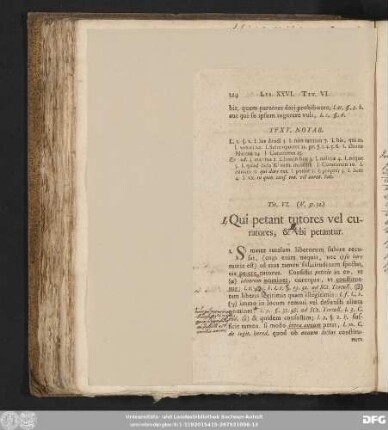 Tit. VI. (V. 31. 32.) Qui petant tutores vel curatores, & ubi petantur.
