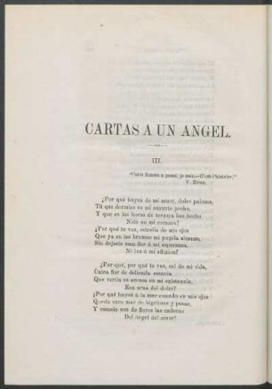 Cartas á un ángel.